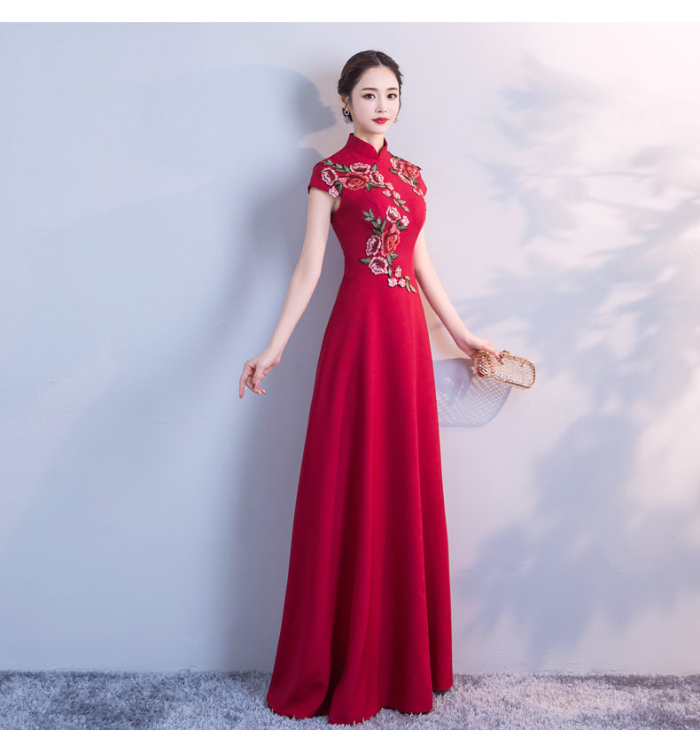 女士主持人晚禮服高檔禮服